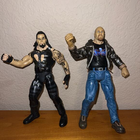 Lot of 13 VINTAGE 1999-2001 Jakks Pacific TITAN TRON LIVE Wrestling Figures WWF - Picture 2 of 13